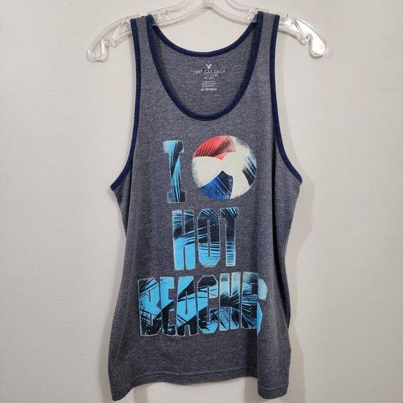 American Eagle Outfitters Other - American Eagle NWOT I love hot beaches graphic tank top men's size extra small